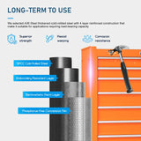 CMFYDAILY 7-Drawers Garage Tool Chest, Large Capacity Tool Cabinet Heavy Duty Mechanic Rolling Tool Box Metal Locking Tool Cart with Drawers and Wheels for Storage CMFYDAILY