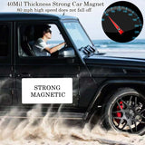 OUCPC Blank Car Magnets with 40 mils, 2 Pack 24” x 12” Car Magnets and Decals, Rounded Corners Car Door Magnets, Magnet for Car to Advertise Business, Prevent Car Scratches & Dents OUCPC