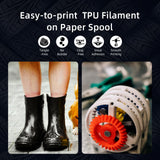 Geeetech TPU Filament 1.75mm, 500g (1.1lbs) Spool – 95A Flexible 3D Filament with High Elasticity, Dimensional Accuracy ±0.02mm, Fits Most FDM Printers, Black Geeetech