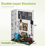 Devoko 50 Cu Ft Outdoor Storage Cabinet - Waterproof Vertical Shed for Patio, Garden & Deck, Heavy-Duty Tool Storage Box for Cushions, Accessories & Equipment, Durable & Weather-Resistant (White) Devoko