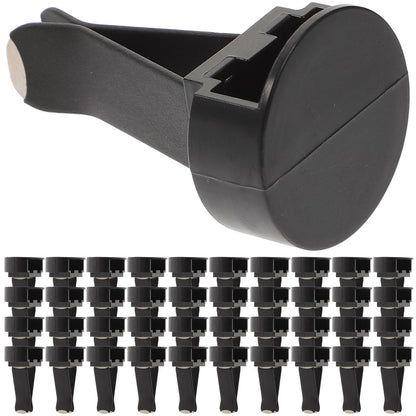 100pcs Air Outlet Clip Vent Clips, Automatic Air Freshener Car Air Conditioner Clips for Home Air Vent Clips Sublimation Air Fresheners Blanks (Black)