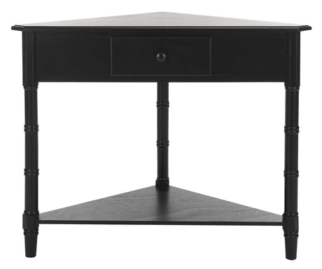 Safavieh American Homes Collection Gomez Distressed Black Corner Table Safavieh