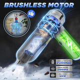 Saker Car Vacuum Portable Cordless17000PA Handheld Vacuum Rechargeable Foldable Vacuum Cleaner with Brushless Motor for Home,Office Pet and Car Cleaning HL132 Black Saker