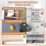 4 in 1 Toddler Kitchen Tower, Kids Kitchen Stool Helper, Standing Tower with Convertible Table and Chair, Toddler Step Stool with Adjustable-Height,Whiteboard and Safety Rail for Kitchen Aokkto