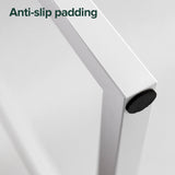 ZINUS Jennifer 55 Inch White Frame Desk, Computer Workstation, Office Desk, Dining Table, Easy Assembly, Natural Zinus