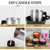 SACATR 5LB Soy Wax for Candle Making, 100% Soy Wax - Natural Candle Wax- No additives and Pure, Premium Quality Candle Wax for Candle Making SACATR