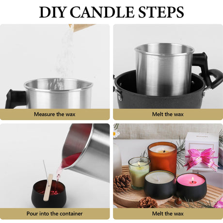 SACATR 5LB Soy Wax for Candle Making, 100% Soy Wax - Natural Candle Wax- No additives and Pure, Premium Quality Candle Wax for Candle Making SACATR