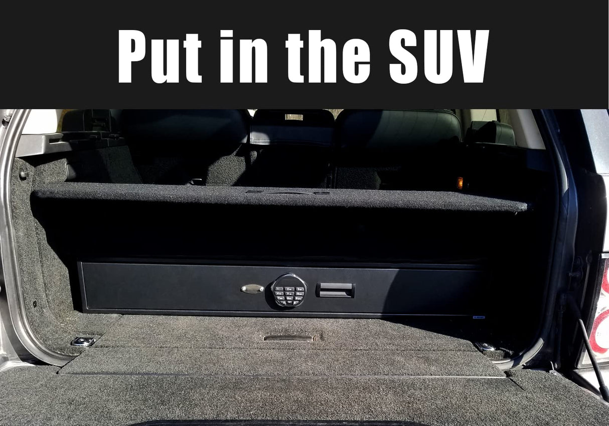 Heavy-duty Under Bed Safe, Rapid Gun Storage Safe Drawer Safe for AR Rifle Ammo Pistol Accessories for Home and Vehicle LANGGER V