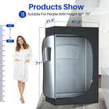 TOREAD 2-Person Full Body Portable Steam for Home, 1 or 2 Person Foldable Sauna, 600D Canvas, Indoor Sauna Tent for Relaxation with 4.1L 1000W Steam Generator（70.9" x47.2 x31.5 ） TOREAD