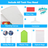 KEYIFA Little Tiger Diamond Art Kits, 5D DIY Diamond Painting for Adults, Round Full Drill, Fantasy Diamonds Dots Mosaic Painting, Crystal Gem Arts Craft for Home Wall Decor 12x16 in KEYIFA