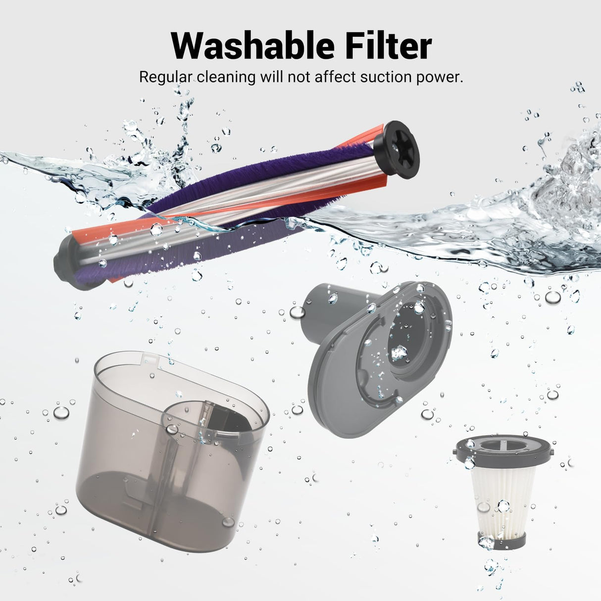 Bed Vacuum Cleaner, Handheld UV Mattress Cleaner With LED Light & High Heating Tech, 500W Powerful Deep Vacuum, HEPA Filter for Bed, Pillow, Couch, Pet Hair and Carpets Cleaning Dizikzo