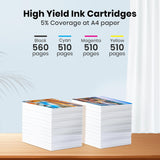 LC401 Ink Cartridges Compatible for Brother LC401 XL BK LC401XL LC 401 LC401BK High Yield to use with Brother MFC-J1010DW MFC-J1012DW MFC-J1170DW (4-Pack, Black Cyan Magenta Yellow) Stamsky