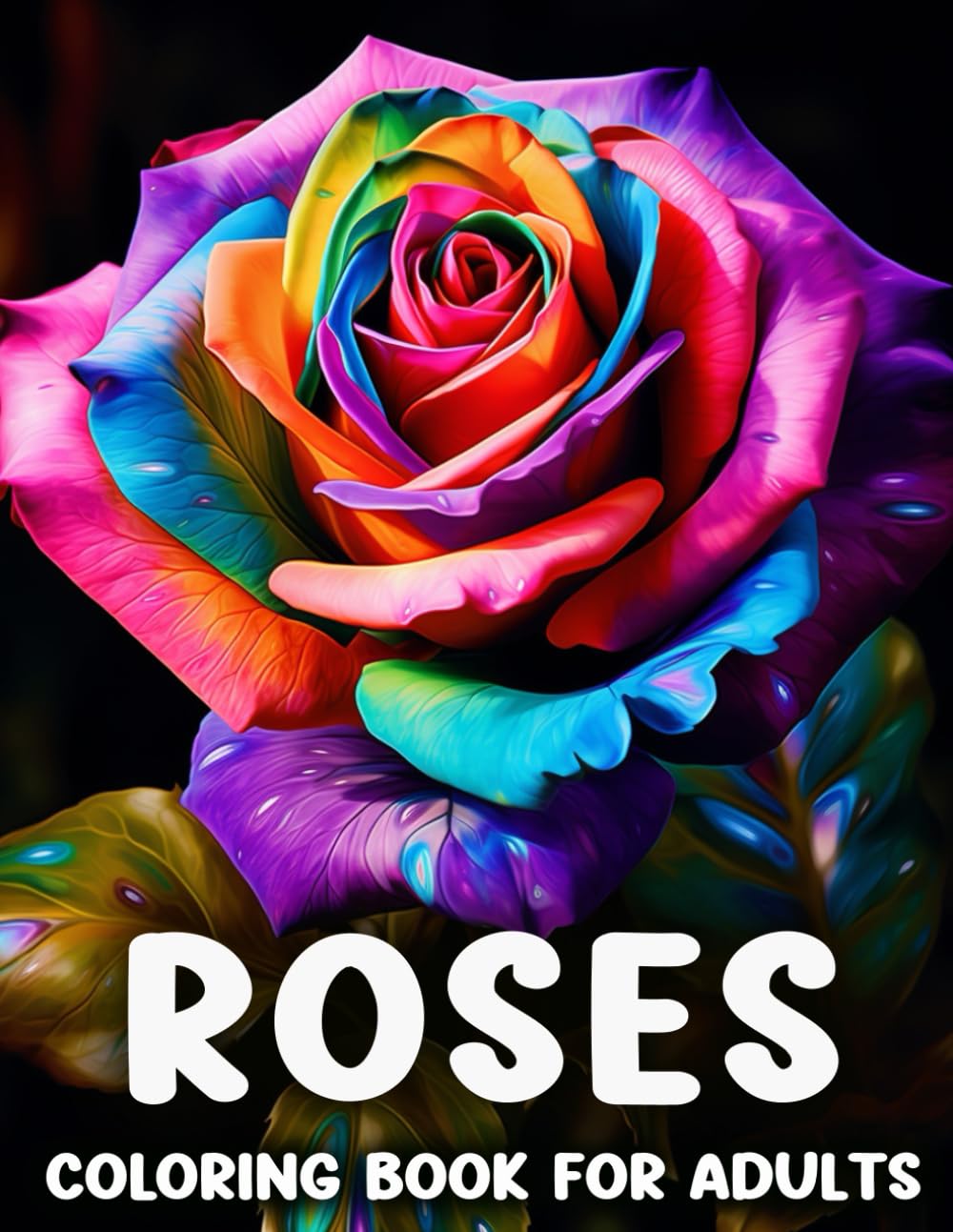 Roses Coloring Book For Adults: An Beautiful Illustrations Of Rose Flowers Majosta