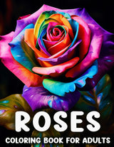 Roses Coloring Book For Adults: An Beautiful Illustrations Of Rose Flowers Majosta