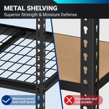 FLEXIMOUNTS Garage Shelving, Heavy Duty Shelving 2000 lbs, 5-Tier Garage Storage Shelves,Industrial Shelves for Heavy Tools and Equipment, 48" W x 24" D x 72" H FLEXIMOUNTS