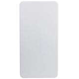 Flash Furniture Elon 4' Rectangular All-Occasion Plastic Folding Event Table, Foldable Portable Banquet Table for Indoor/Outdoor Events, White Flash Furniture