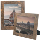 Golden State Art, 8x10 Picture Frame - Country Wood Grain Style - Tabletop Display, Back Hangers for Wall Display - Great for Photos, Gift, Pictures, Wedding, Portraits (2 Pack, Brown) Golden State Art