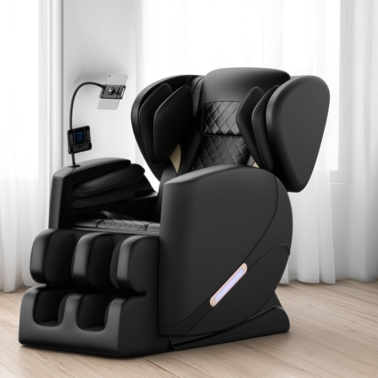 GDFStudio Massage Chair Full Body,Zero Gravity Recliner,2025 Massage Recliner Chair Whit 8 Modes - Foot Relief,Airbag Massage,Bluetooth Audio Connectivity,Waist Heating,Black GDFStudio