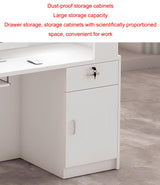Modern Wooden Reception Desk with Counter and Lockable Drawer, Salon Reception Desk Retail Office Lobby Counter Front Desk Counter, Easy to Assemble Front Desk Reception Checkout,O - Left,L 160c cartBit