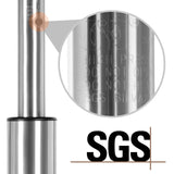 Topeakmart Height Adjustable Round Pub Table 360° Swivel Counter Bar Tables Bistro Tall Cocktail MDF Top, Black Topeakmart