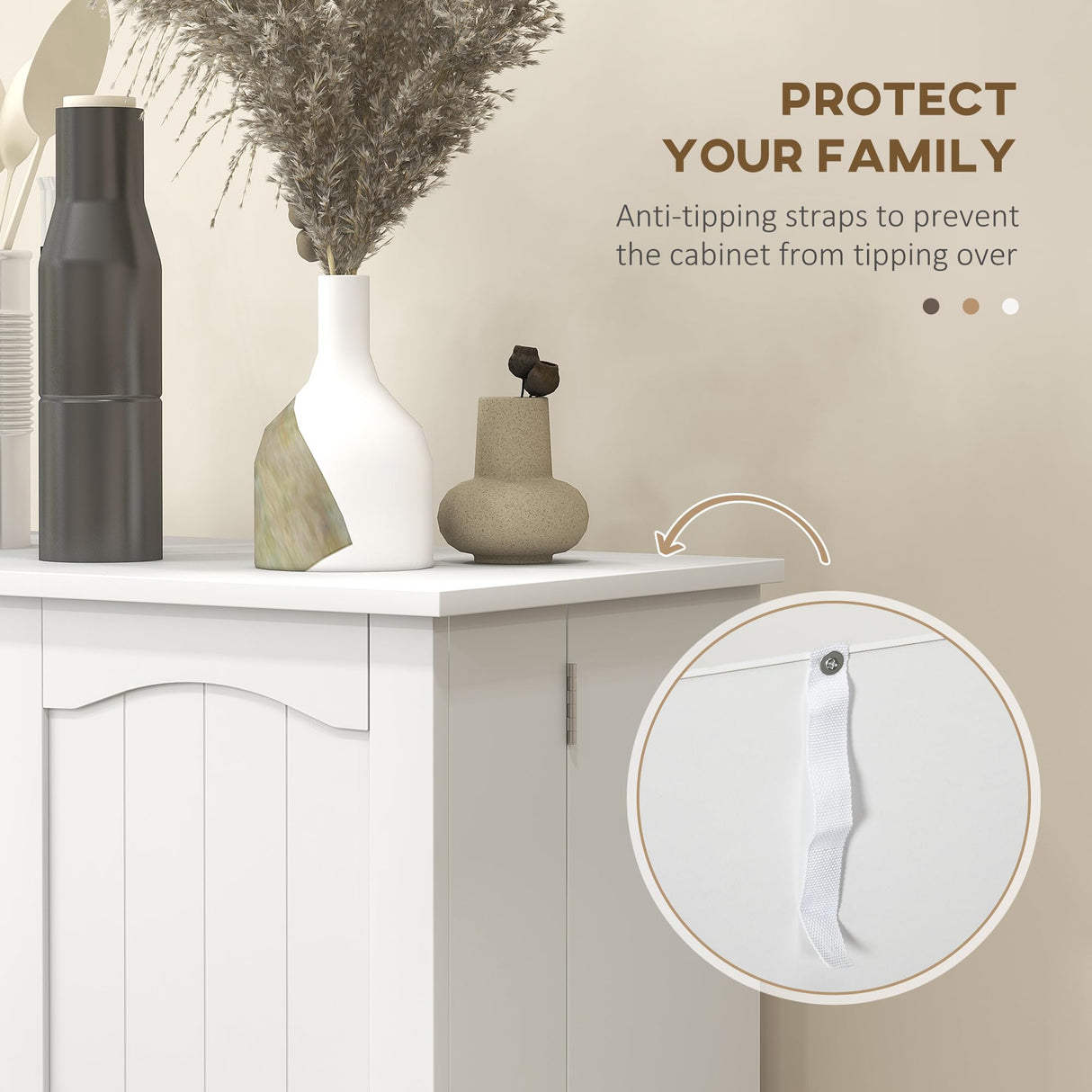 HOMCOM 41" Kitchen Pantry Storage Cabinet, Freestanding Kitchen Cabinet with 12 Door Shelves, Double Doors, 5-Tier Shelving and Adjustable Shelves, Paper White HOMCOM