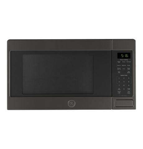 GE GCST16S1WTS Microwave Oven, 1,150-watt 8 Auto Cooking Settings, Kitchen Essentials for The Countertop, Dorm Room or Apartment, Child-Lock Technology 1.6 Cu. Ft, Black Stainless GE