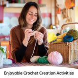 13" Crochet Square Blocking Board for Crocheting with 15 Stainless Steel Rods, Crochet Blocking Board with Pegs, Granny Square Blocking Board Gifts for Mothers, Grandmothers, Knitting Enthusiast Yikaroeli