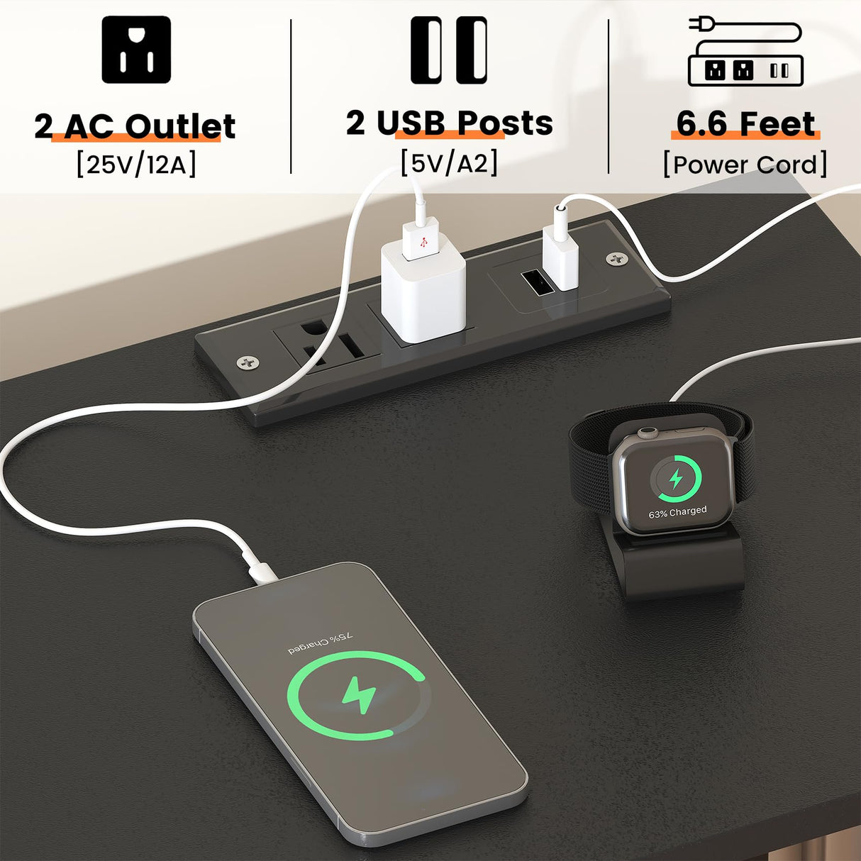 Frmobepts 59.1" W Dresser for Bedroom with Hanging Rack, 8 Drawer Dresser with LED Lights & Charging Station, Fabric Dressers with Portable Wheels,Metal Frame, Wooden Top (Black) Frmobepts