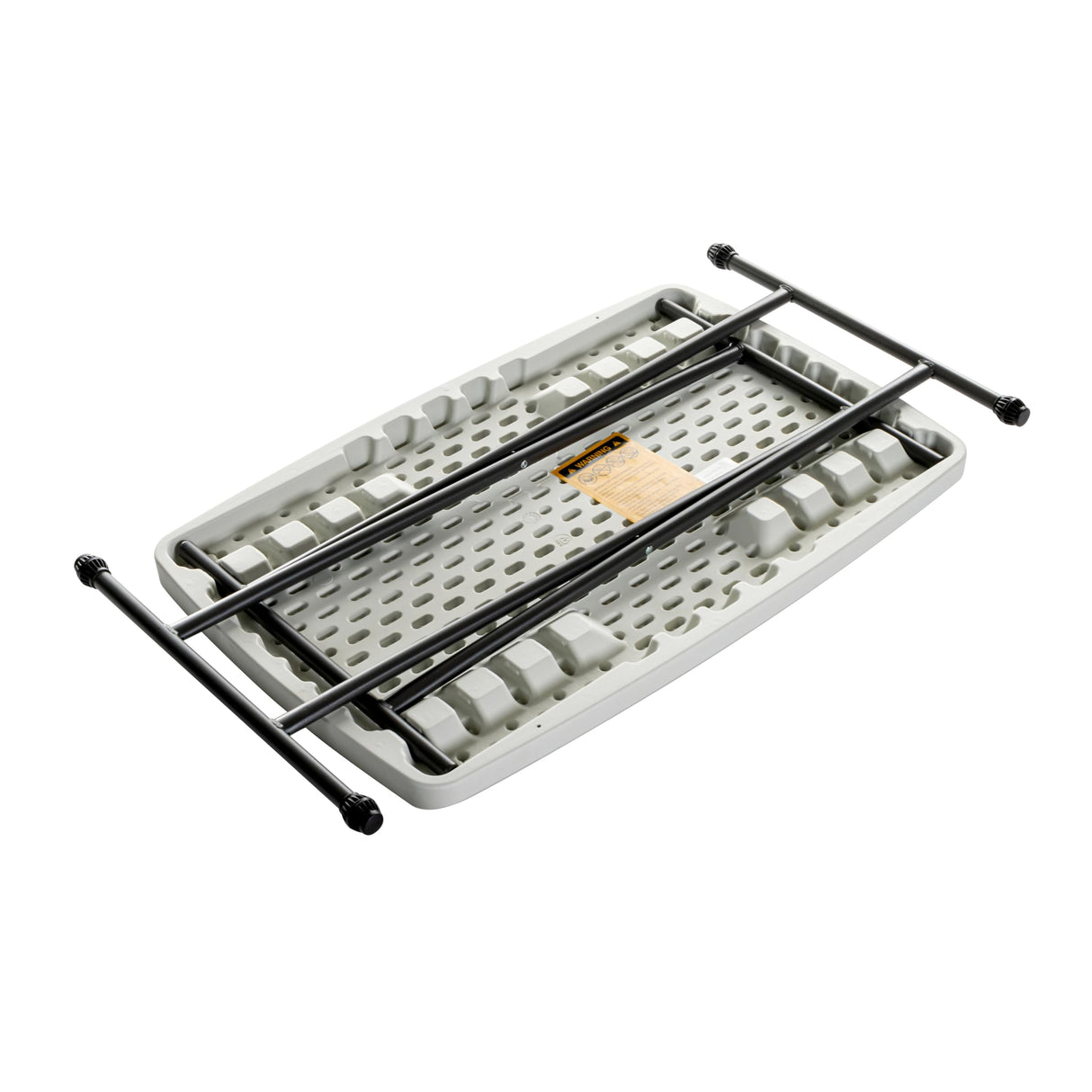 Iceberg Small Camping Personal Folding Table, Heavy Duty Utility Table, Adjustable Height, Platinum, 19.5” L x 30” W x 28" H Iceberg