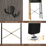 Tangkula Over The Toilet Storage Cabinet, Farmhouse Bathroom Cabinet Above Toilet with Double Doors, Adjustable Shelves, Metal Stand, Freestanding Bathroom Space Saver for Restroom, Laundry Tangkula