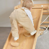 Avenlur Walnut 9-in-1 Swedish Ladder Wall Gym Set - 78.8 Inches - Trapeze Swing, Rope Ladder, Rock Wall, Rope Wall, Rock Ramp Climber, Slide, Pull-up Bar, Ladder and Swing Avenlur