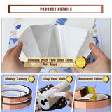 MEBMIK 2 Rolls 10mm x 33m(108ft) Heat Transfer Tape and 50pcs 5 x 10in Shrink Wrap for Sublimation Tumblers,Heat Resistant Tape,Sublimation Shrink Wrap Sleeves,Tumbler Shrink Wrap,20oz MEBMIK