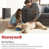 Honeywell AllergenPlus HEPA Air Purifier, Airborne Allergen Reducer for Large Rooms, Reduces Allergens, Smoke, Wildfire Smoke, Pollen, Pet Dander and More, Black, HPA200 Honeywell