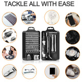 NECAMOCU Precision Screwdriver Set, Professional Grade 115 in 1 Magnetic Repair Tool Kit for Electronics, Computer, iPhone, Laptop, Game Console, Watch, Eyeglasses, Modding, and DIY Projects Necamocu