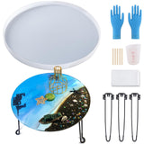 19.7 Inch Resin Table Molds，Extra Large Round Silicone Molds for Epoxy Resin with 3 Pcs Table Legs,for River Table, Coffee Table, DIY Cutting Board, Resin Art，Home Decoration SIMEIQI