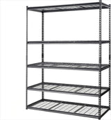 PioneerWorks Garage Shelving, 2500lbs Load Bearing Heavy Duty Storage Shelving, 48x24x72in Adjustable Storage Shelves, Durable Metal Storage Shelves, Easy Assemble for Garage, Kitchen PioneerWorks