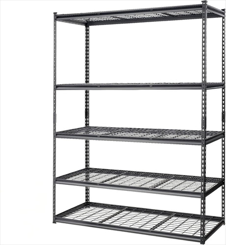 PioneerWorks Garage Shelving, 2500lbs Load Bearing Heavy Duty Storage Shelving, 48x24x72in Adjustable Storage Shelves, Durable Metal Storage Shelves, Easy Assemble for Garage, Kitchen PioneerWorks