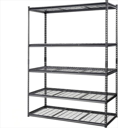 PioneerWorks Garage Shelving, 2500lbs Load Bearing Heavy Duty Storage Shelving, 48x24x72in Adjustable Storage Shelves, Durable Metal Storage Shelves, Easy Assemble for Garage, Kitchen