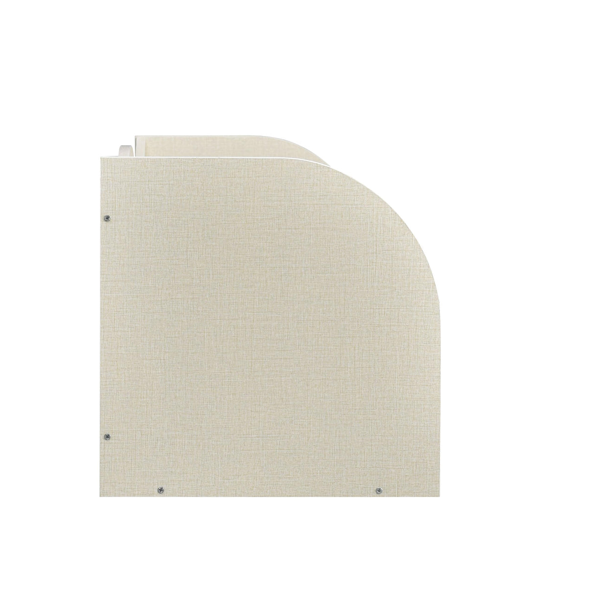 HOMES: Inside + Out Connelly Modern 5 Shelf LED Bookcase, Unique Thin Wood Bookshelf with Storage and Remote, Office Shelving ,Tall Book Shelf for Bedroom, Living Room and Small Spaces, Cream Weave Furniture of America