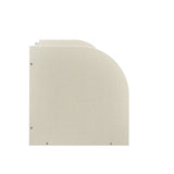 HOMES: Inside + Out Connelly Modern 5 Shelf LED Bookcase, Unique Thin Wood Bookshelf with Storage and Remote, Office Shelving ,Tall Book Shelf for Bedroom, Living Room and Small Spaces, Cream Weave Furniture of America