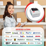 Arkscan 2054A Shipping Label Printer for Windows Mac Chromebook Android, Supports Amazon Ebay Paypal Etsy Shopify ShipStation Stamps UPS USPS FedEx DHL, Roll & Fanfold 4x6 Direct Thermal Label Arkscan