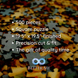 Dapper Dogs 500 Piece Puzzle, Well Dressed Dog Jigsaw Puzzle, 500 Piece Puzzles for Adults, Teens & Family Square Puzzle Better Me