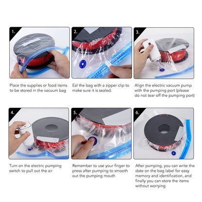 Auto Vacuum Bag Pump, USB Rechargeable Handheld Pump Mini Air Pump, 3D Printer Filament Storage Bags Vacuum for Travel Vacuum Storage Bags Space Saver Bags Vacuum Food Bags - WoodArtSupply