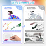 GAKICO Rainbow Scratch Art for Kids: Creative Squeegee Painting Kits, Rainbow Scratch Paper Art Set, Squeeze Magic Reveal Craft Kits, DIY Postcards Party Favors Novelty Gifts for Girls Boys GAKICO