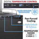 Kegco K309B-1 Kegerator Black, 2 Faucet Kegco