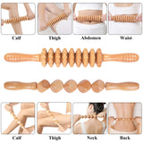 Komogir Wood Therapy Massage Tools 5-in-1 Lymphatic Drainage Massager Maderoterapia Kit Wooden Massager Body Sculpting Tools for Muscle Pain Relief, Anti-Cellulite, Body Contouring and Shaping Komogir