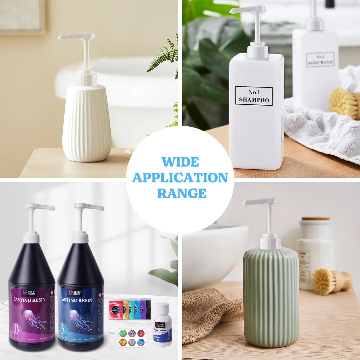 LET'S RESIN Gallon Epoxy Resin Pump Dispenser and 1 Gallon Clear Epoxy Resin LET'S RESIN