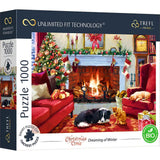 Trefl Dreaming of Winter 1000 Piece Jigsaw Puzzle Prime 27"x19" Thick Cardboard, BIO, ECO, Christmas Jigsaw, Creative Entertainment for Adults and Children from 12 Years Old Trefl