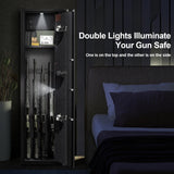 Emasme Gun Safe, Gun Cabinet 6-8 Gun Safe for Rifles and Pistols, Rifle Safe Gun Locker Gun Storage with Adjustable Shelves for Long Gun and Shotgun Rifle Safes for Home (All in one 6-8 Guns Digital) Emasme