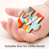 TOP BRIGHT 24 Piece Toddler Puzzles 3 Year Old - Wooden Jigsaw Puzzles for Kids Ages 4-8 - Forest Animals TOP BRIGHT